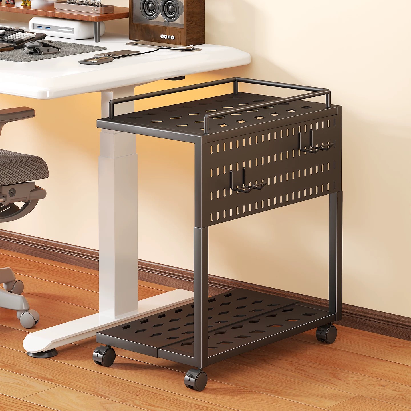 Office Furniture Brands - Computer-Hauptgehäusehalterung, mobiler Schreibtisch für das Homeoffice,