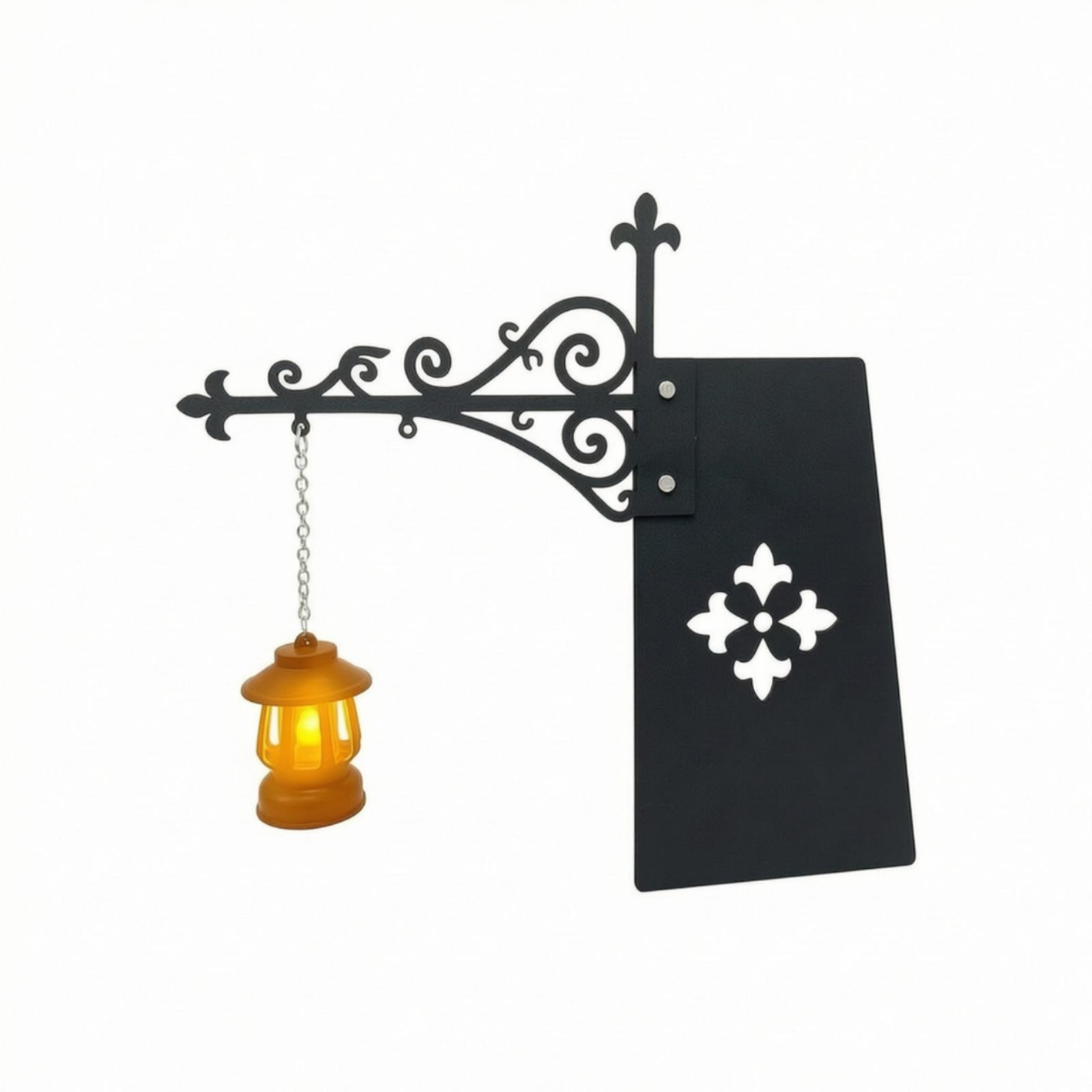 Bookshelf - Bücherregal-Laternenleuchte, verzierte Eisen-Wandleuchte, Design-Wandleuchte, warme Raumbeleuchtung