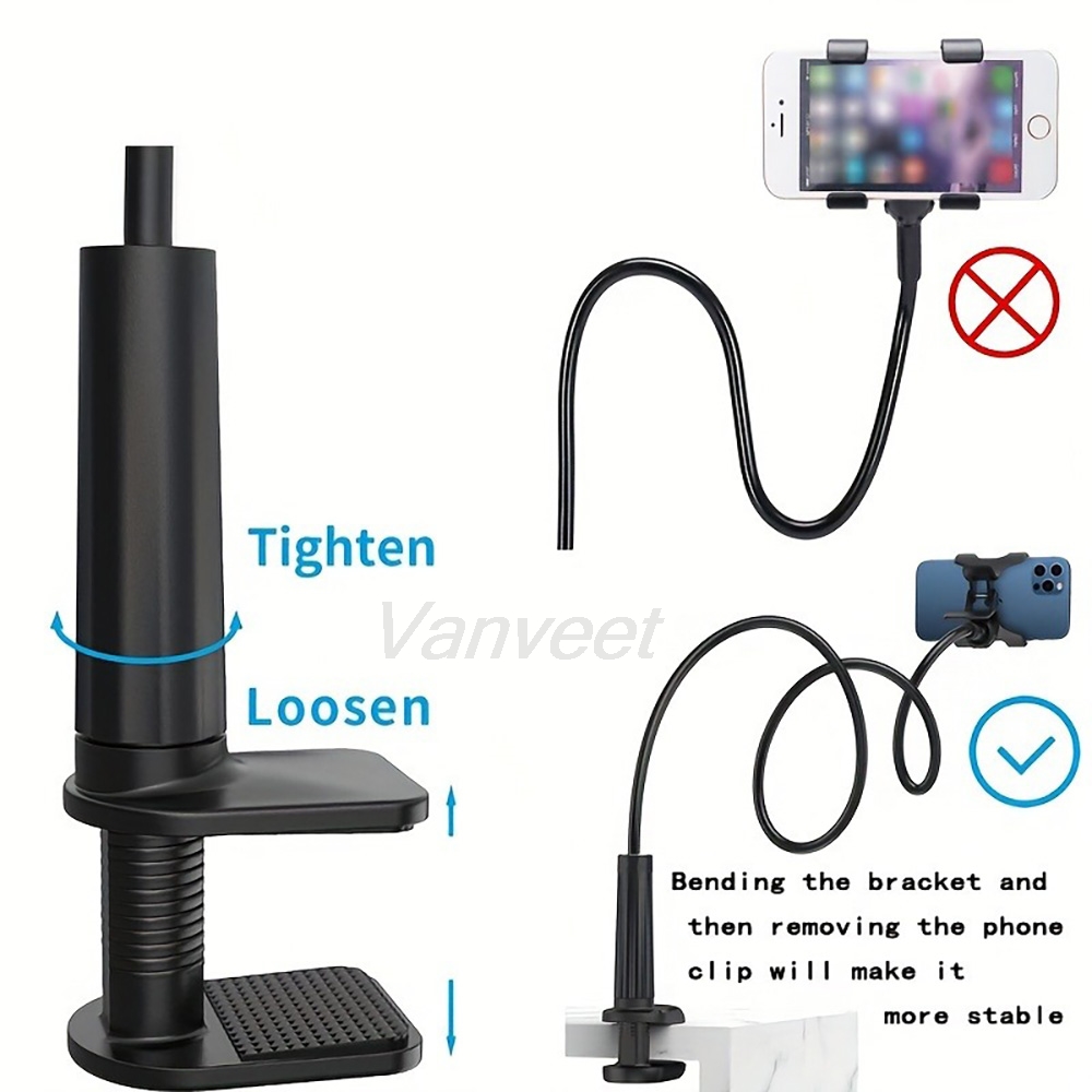 Mobile Pedestal Cabinet - 360 ° Flexibler Handyhalter für Bett