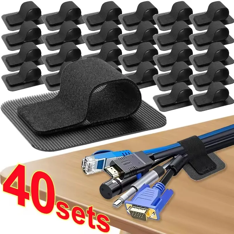 Desk Organizer - 4-40 Sets Kabelmanagement Unter dem Schreibtisch