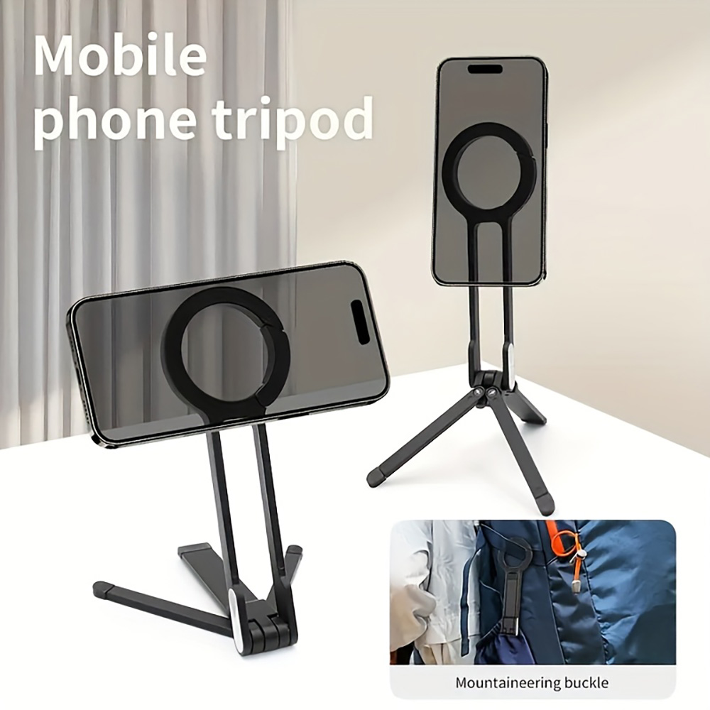 Mobile Pedestal Cabinet - Karabiner-Handy-Stativ mit magnetischem Halter, universeller, verstellbarer,