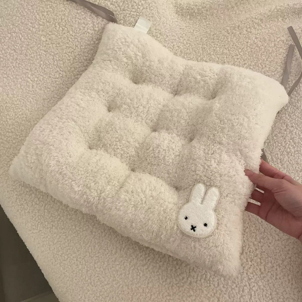 Office Stool - Miffy Rabbit Verdicktes Sitzkissen, niedliches Bürostuhlpolster,