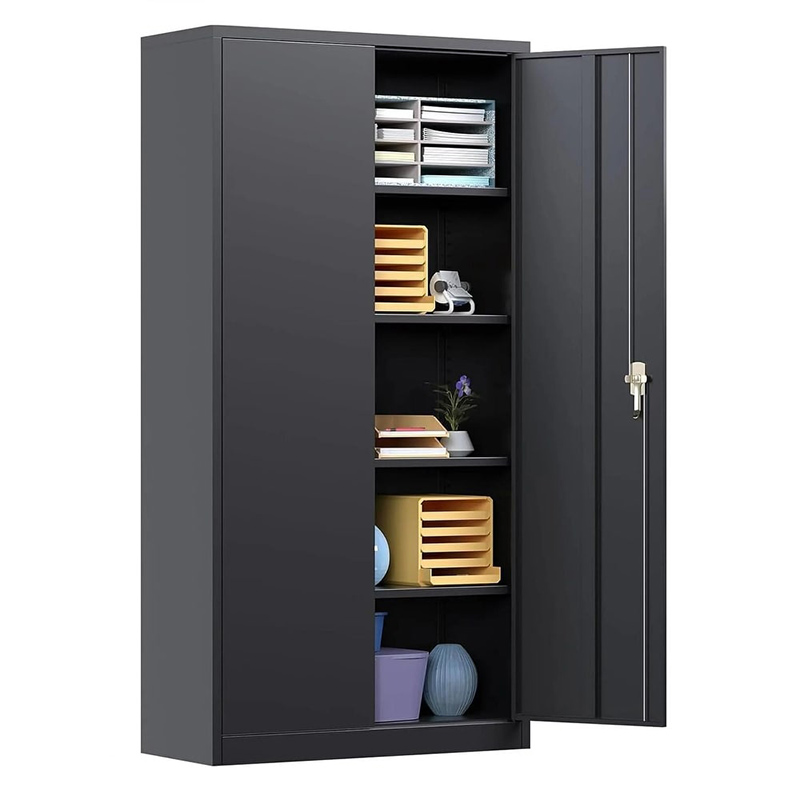 File Cabinet - # Stahl-Aktenschrank mit Schlüsselschloss und zerlegbarer