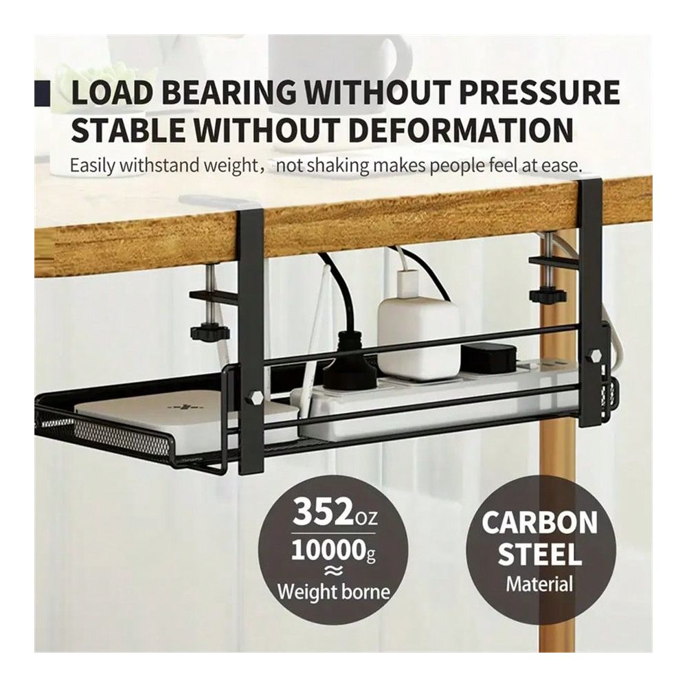 Desk Organizer - Aufbewahrungsregal/-korb für unter dem Schreibtisch, Schreibtisch-Organizer