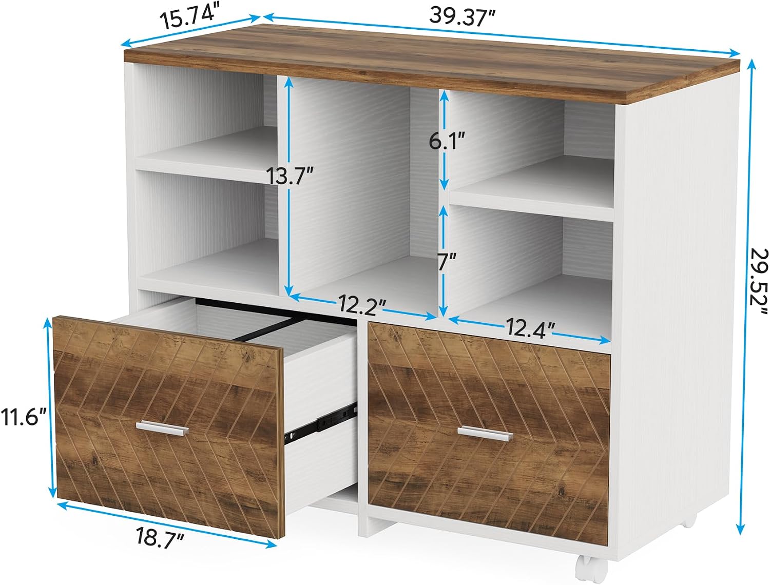 Holz-Aktenschrank mit 2 Schubl – Printer Stand Bewertung und Preis