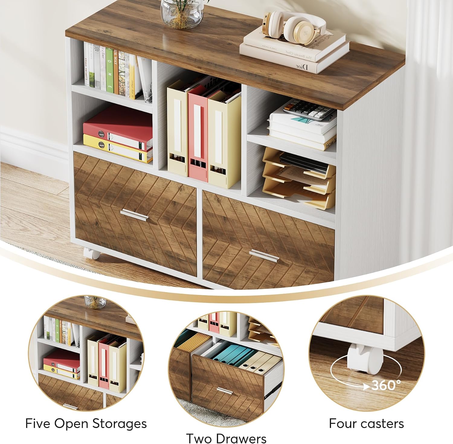 Holz-Aktenschrank mit 2 Schubl – Printer Stand Bewertung und Preis