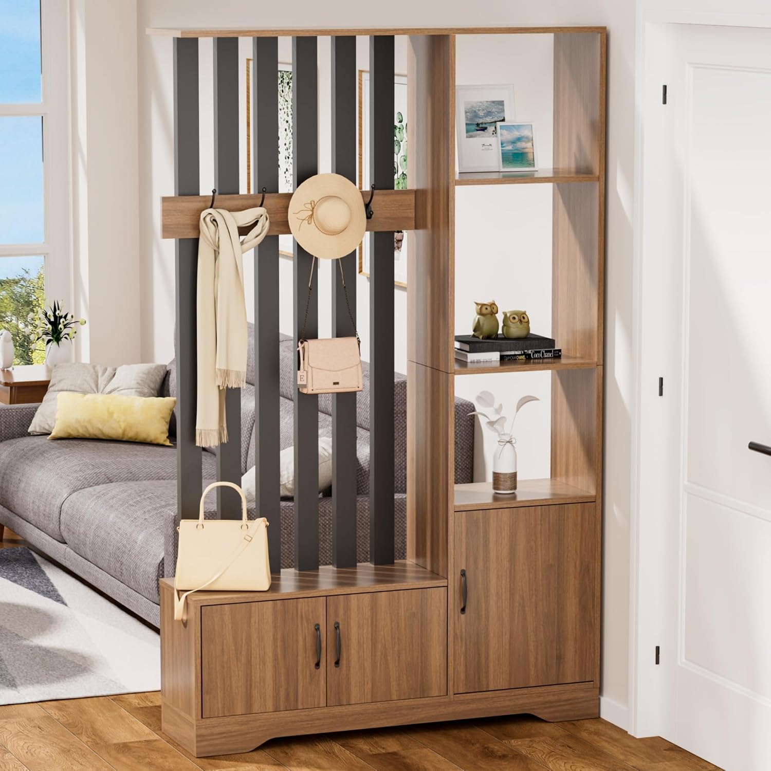 Raumteiler mit Regalen, Boden- – Partition Screen Divider Bewertung und Preis