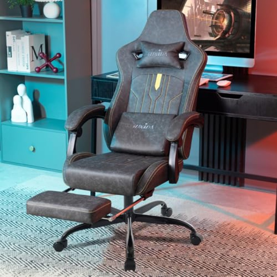 Gaming-Stuhl mit Fußstütze für – Office Chair Cushion Bewertung und Preis