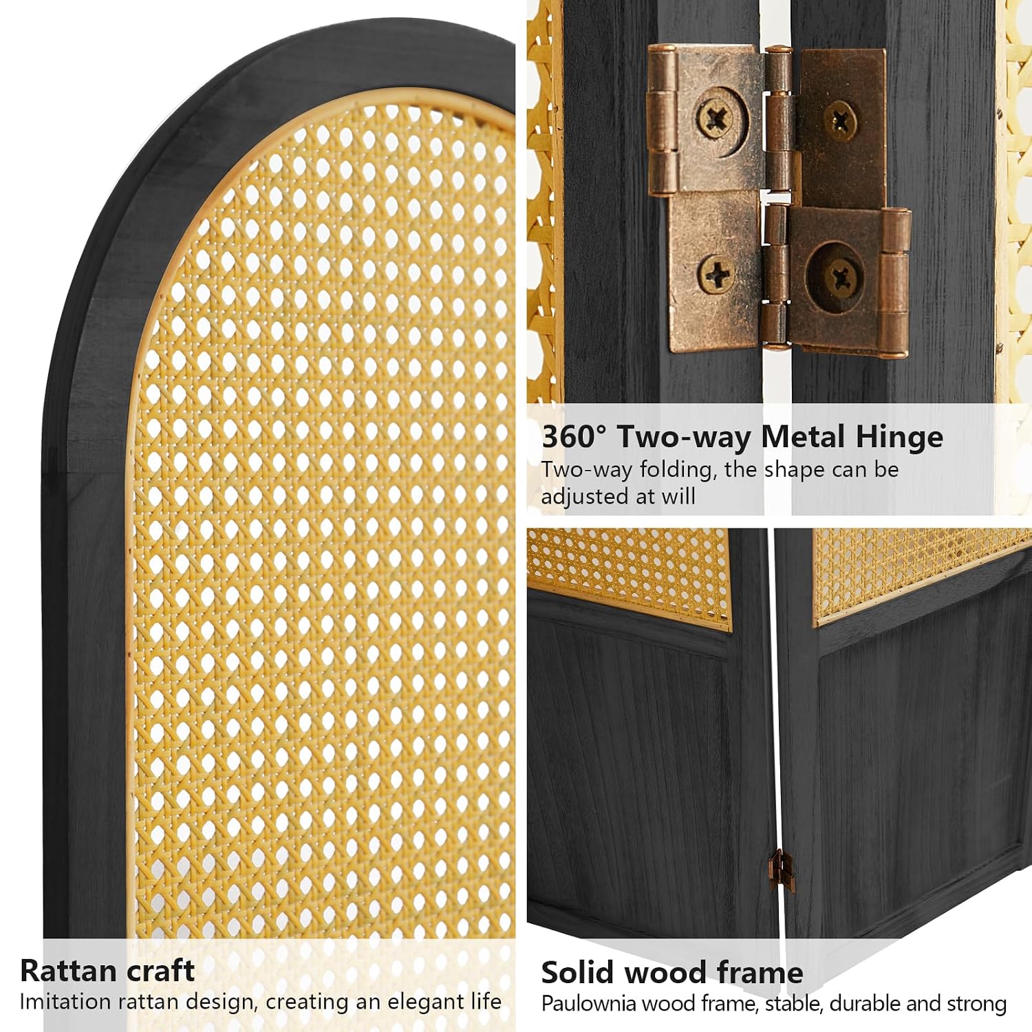 Rattan 4-Panel Faltbarer Raumt – Partition Screen Divider Bewertung und Preis